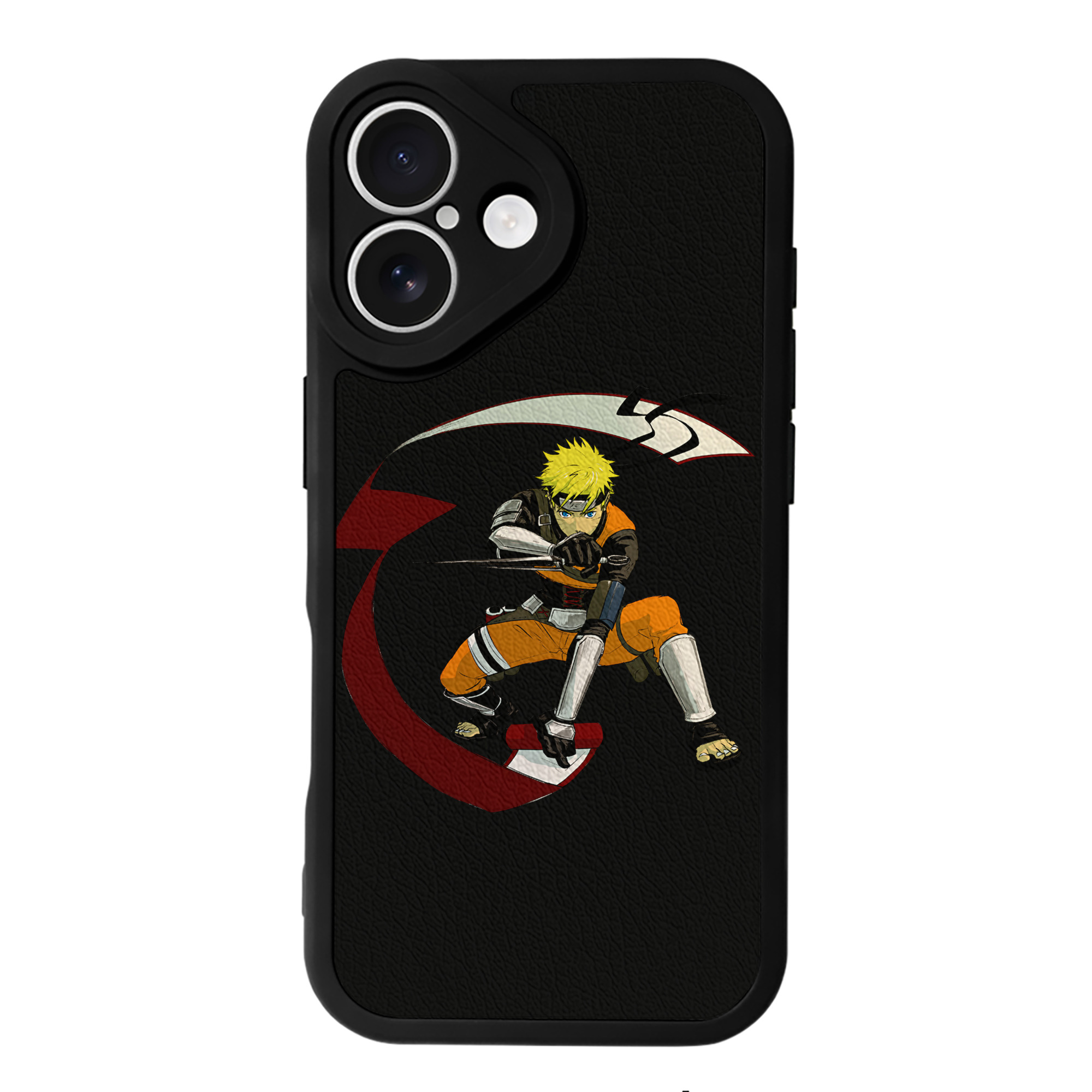 （画像用） NARUTO -ナルト- うずまき ナルト Uzumaki Naruto 【iPhone 16シリーズ対応】シリコンスマホケース（レザー調） 材質：シリコン